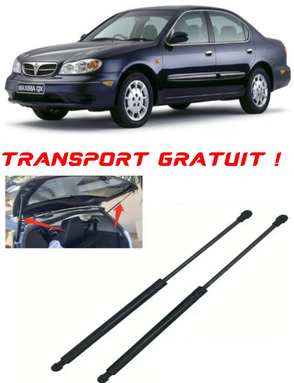 Set 2 amortizoare Haion portbagaj pentru masina Nissan MAXIMA / MAXIMA QX V (A33)