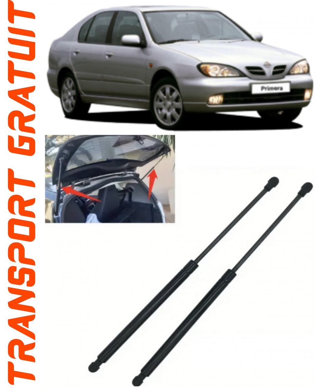 Set 2 amortizoare Haion portbagaj pentru masina Nissan Primera