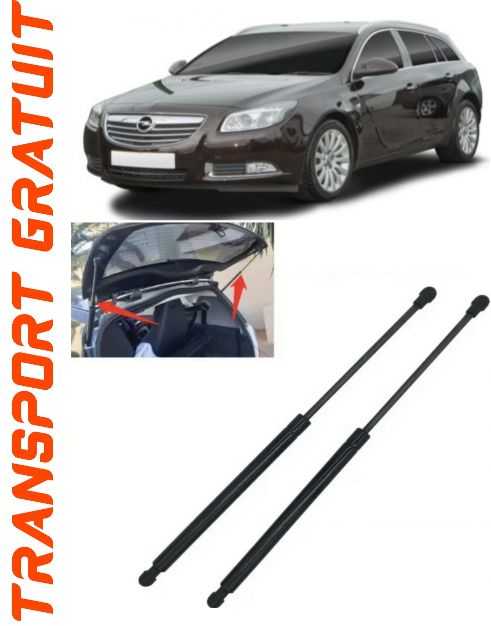 Set 2 amortizoare Haion portbagaj pentru masina Opel Insignia A