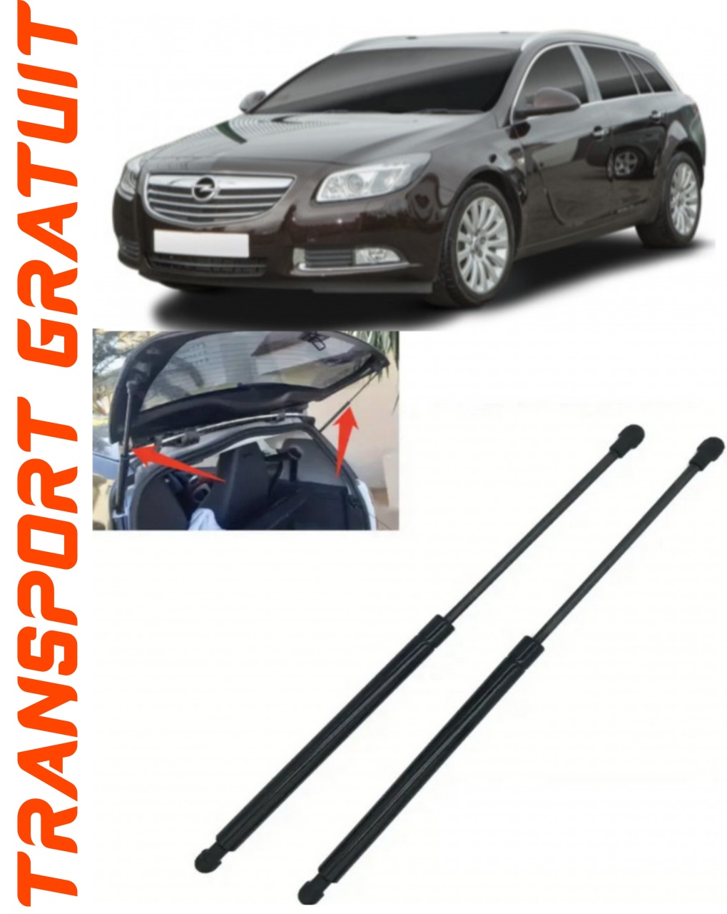Set 2 amortizoare Haion portbagaj pentru masina Opel Insignia A