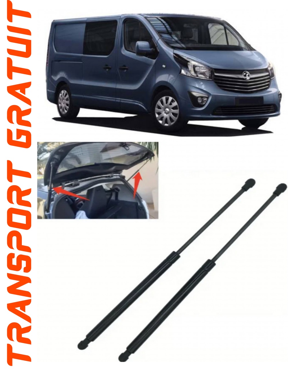 Set 2 amortizoare Haion portbagaj pentru masina Opel VIVaro B