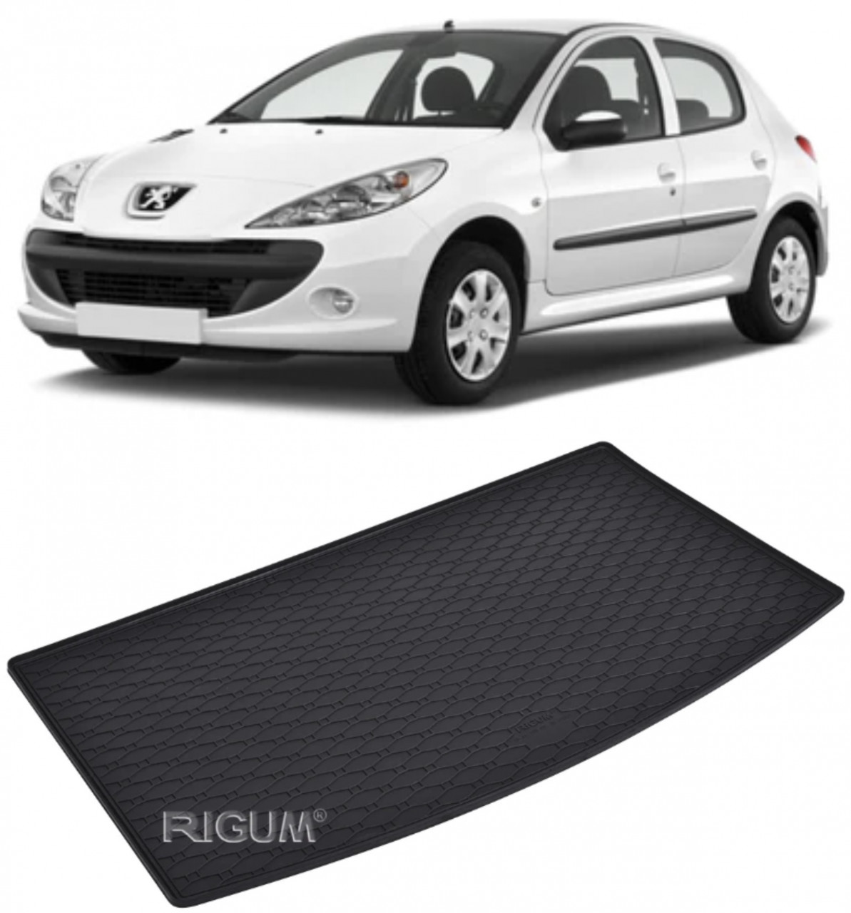 Tavita portbagaj auto dedicata pentru masina Peugeot 206
