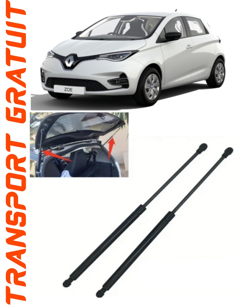 Set 2 amortizoare Haion portbagaj pentru masina Renault Zoe