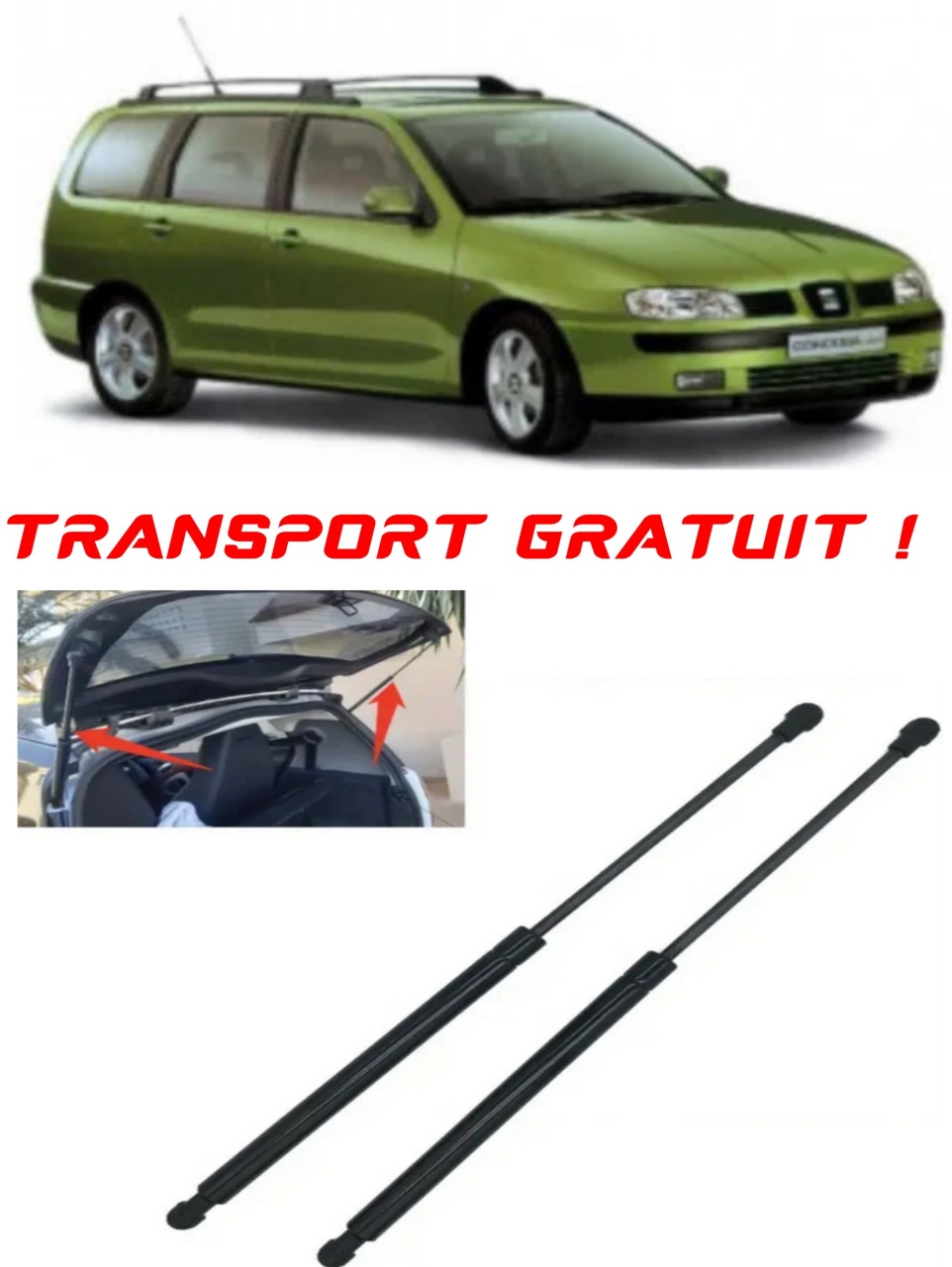 Set 2 amortizoare Haion portbagaj pentru masina Seat CORDOBA Vario (6K5)