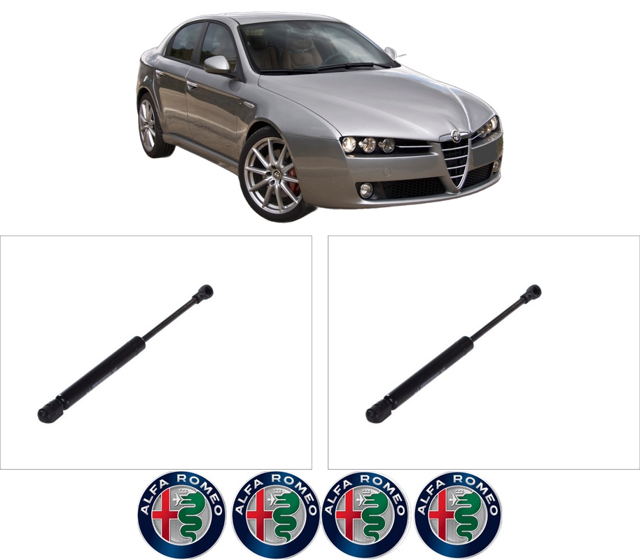 Set amortizoare portbagaj haion pentru ALFA ROMEO 159 (939_) din 2005-2012, 2 bucati, KROSNO, 4 stickere auto ALFA ROMEO