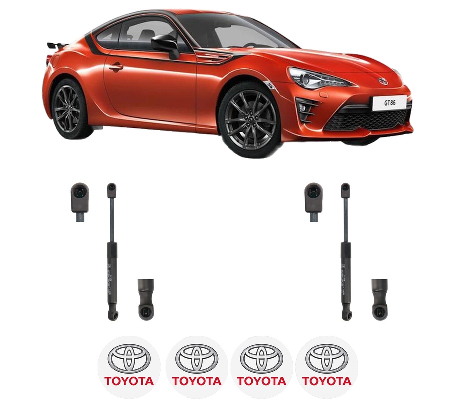 Set amortizoare portbagaj haion pentru TOYOTA GT 86 Coupe (ZN6_) din 2012-2012, 2 bucati, KROSNO, 4 stickere auto TOYOTA