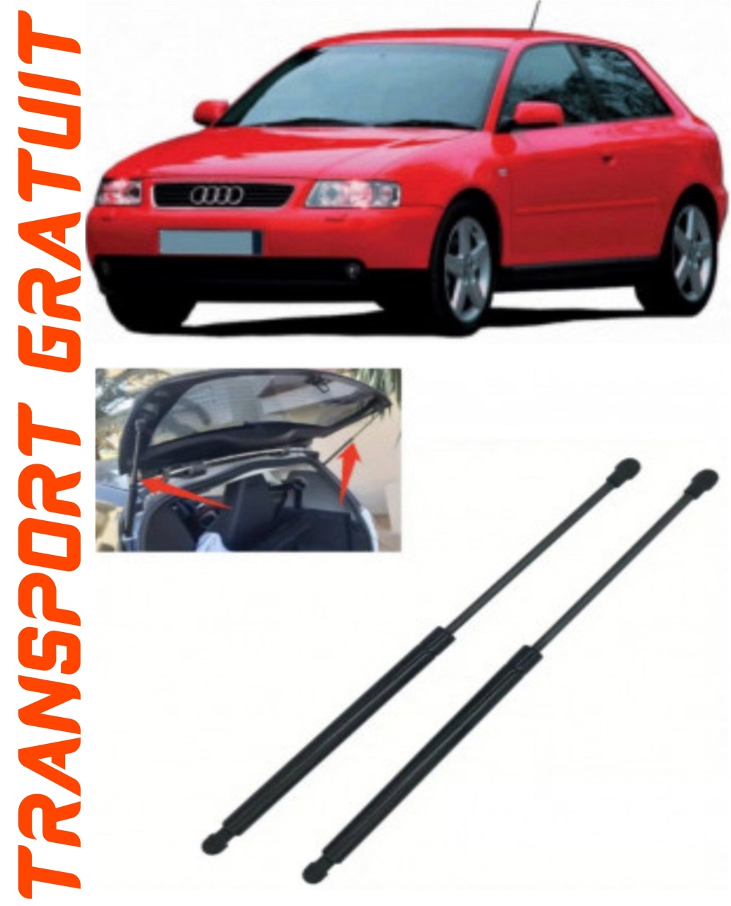 Set 2 amortizoare Haion portbagaj pentru masina AUDI A3