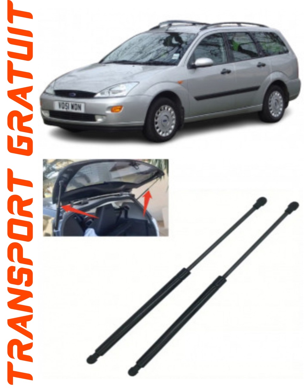 Set 2 amortizoare Haion portbagaj pentru masina Ford Focus