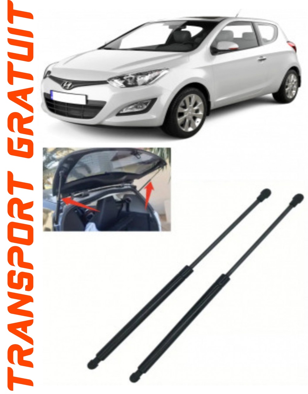 Set 2 amortizoare Haion portbagaj pentru masina Hyundai I20
