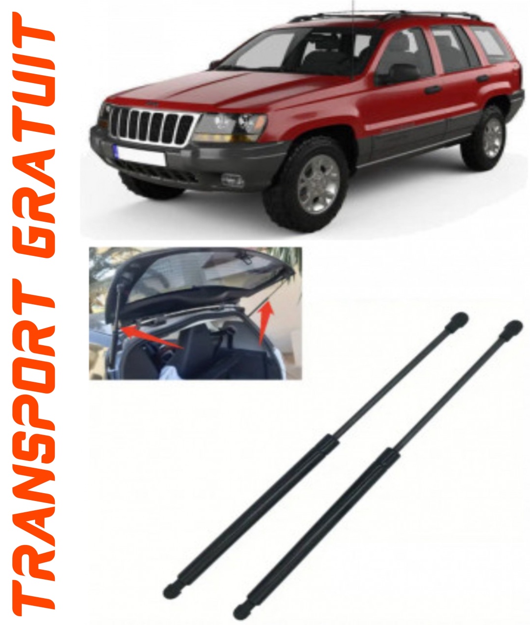 Set 2 amortizoare Haion portbagaj pentru masina JEEP Grand-Cherokee