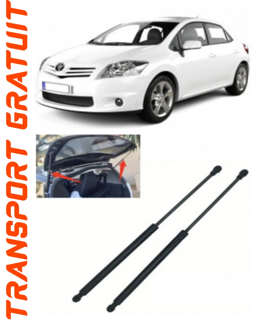 Set 2 amortizoare Haion portbagaj pentru masina Toyota Auris