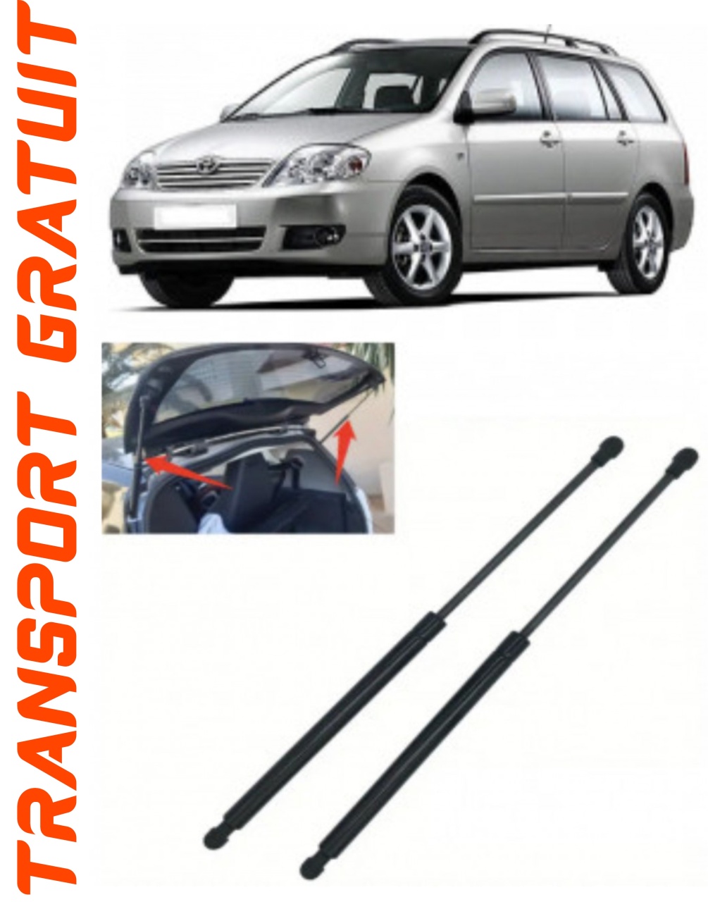 Set 2 amortizoare Haion portbagaj pentru masina Toyota Corolla