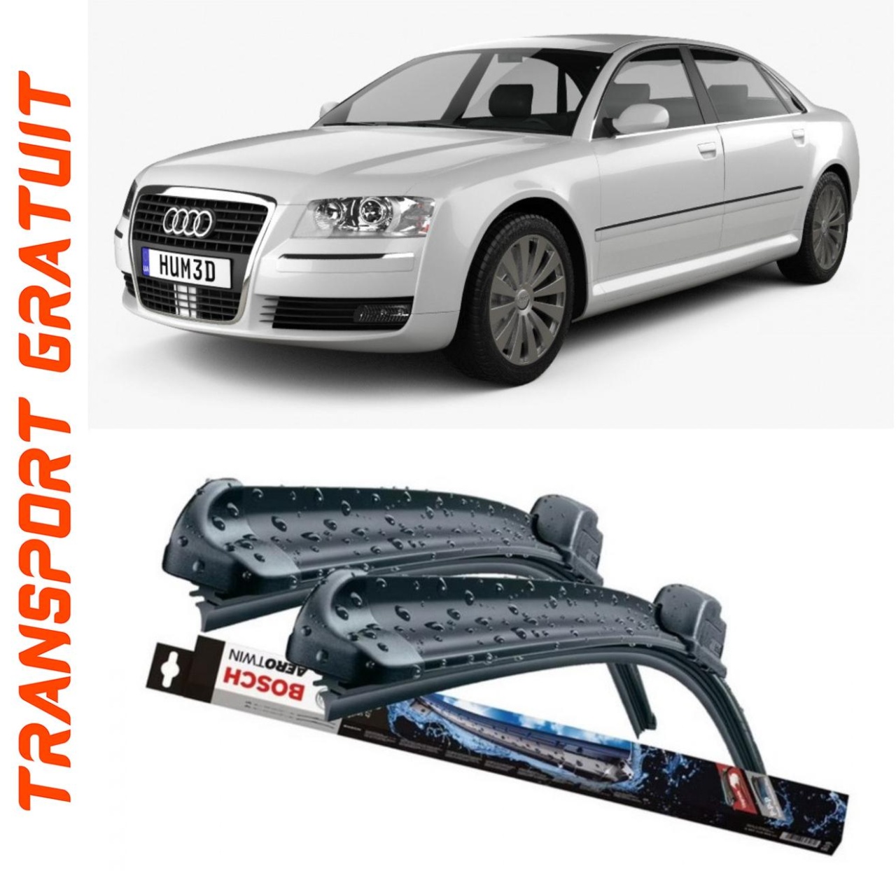 Stergatoare auto dedicat cu masina AUDI A8