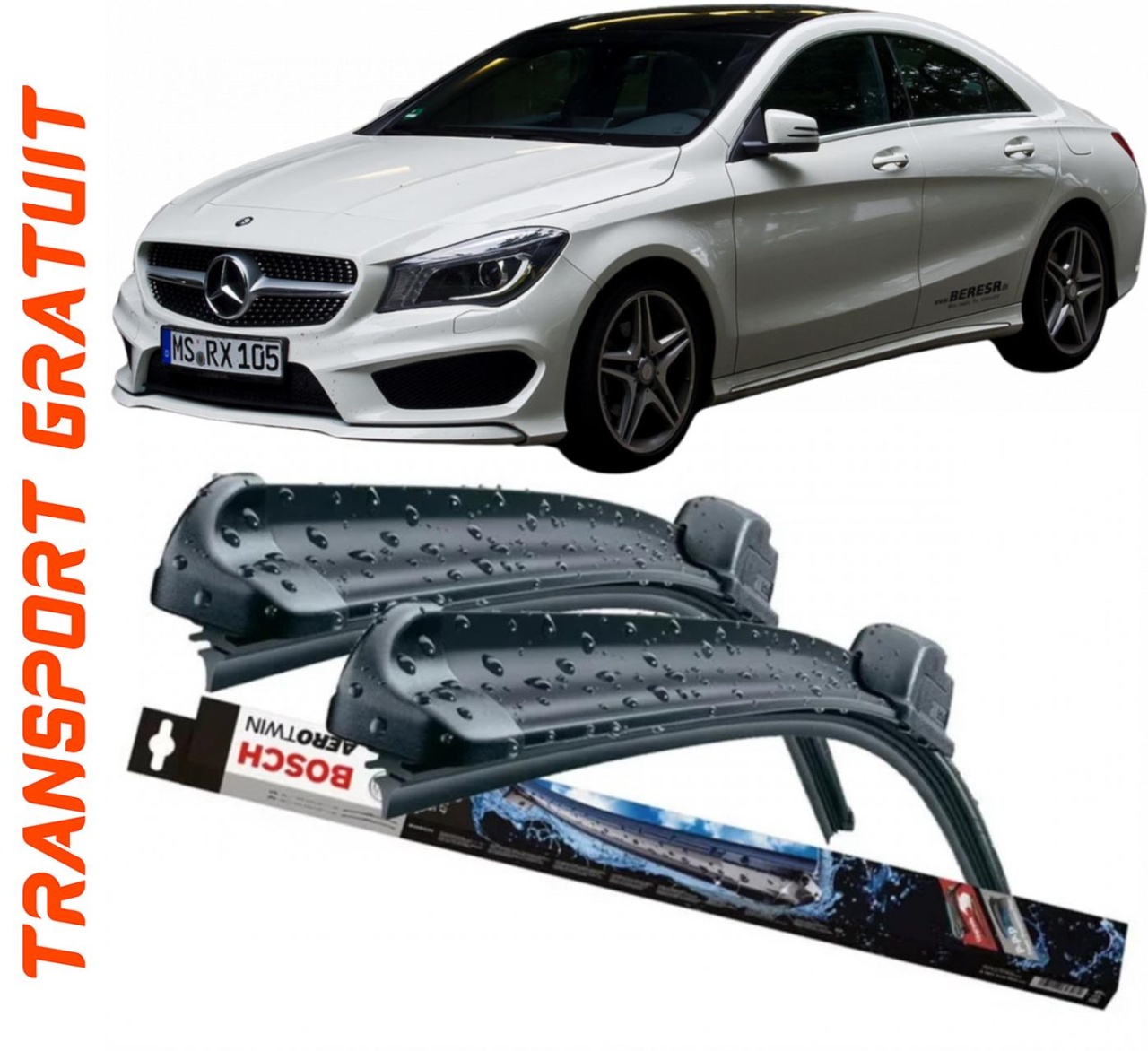 Stergatoare auto dedicat cu masina Mercedes Cla