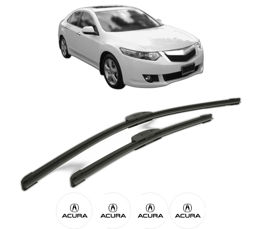 Set stergatoare auto ACURA TSX (CL_) din 2003, pentru parbriz auto, 2 bucati, Bosch Aerotwin Retrofit, din cauciuc siliconat rezistent, 4 Stickere Auto ACURA