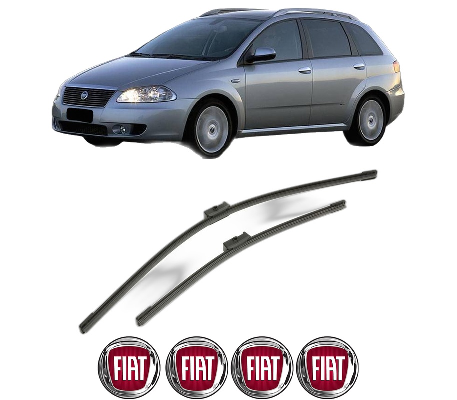Set stergatoare auto FIAT CROMA Estate Van (194_) din 2006, pentru parbriz auto, 2 bucati, Bosch Aerotwin, din cauciuc siliconat rezistent, 4 Stickere Auto FIAT