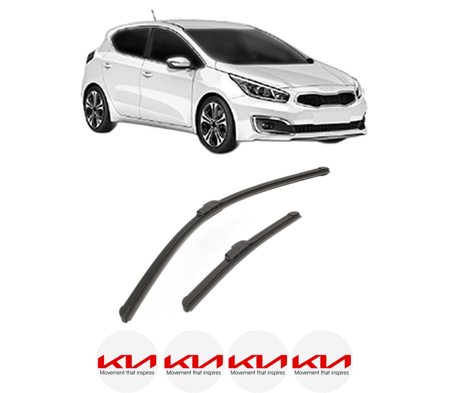 Set stergatoare auto KIA PRO CEE'D Hatchback Van (JD) din 2015, pentru parbriz auto, 2 bucati, Bosch Aerotwin Retrofit, din cauciuc siliconat rezistent, 4 Stickere Auto KIA