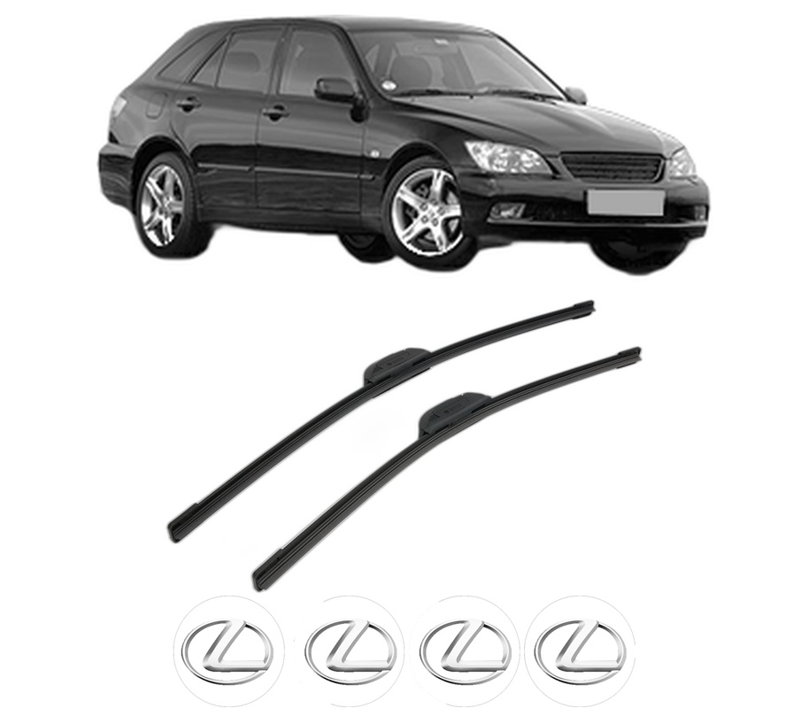Set stergatoare auto LEXUS IS SportCross (_E1_) din 2001-2002, pentru parbriz auto, 2 bucati, Bosch Aerotwin Retrofit, din cauciuc siliconat rezistent, 4 Stickere Auto LEXUS