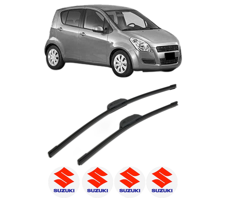 Set stergatoare auto SUZUKI SPLASH (EX) din 2008-2012, pentru parbriz auto, 2 bucati, Bosch Aerotwin Retrofit, din cauciuc siliconat rezistent, 4 Stickere Auto SUZUKI