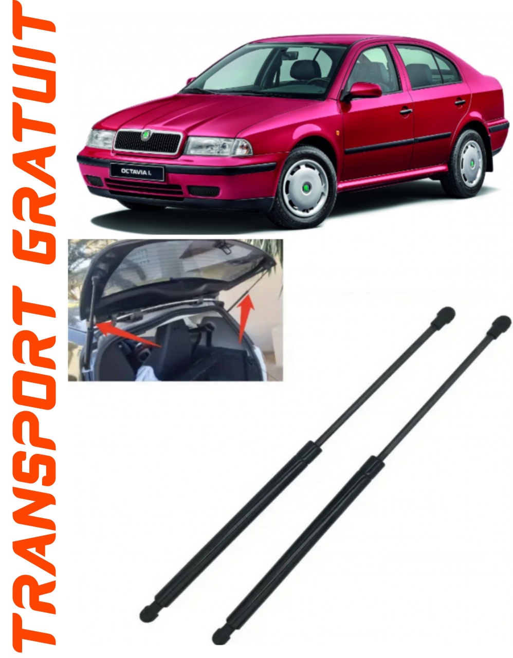 Set 2 amortizoare Haion portbagaj pentru masina SKODA Octavia I