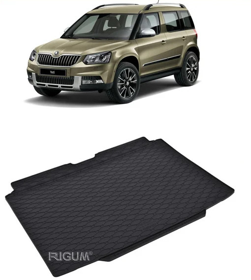 Tavita auto SKODA Yeti 2009-2017, protectie portbagaj, Cri-Flo, din cauciuc 100%, compatibil cu autoturismul SKODA Yeti
