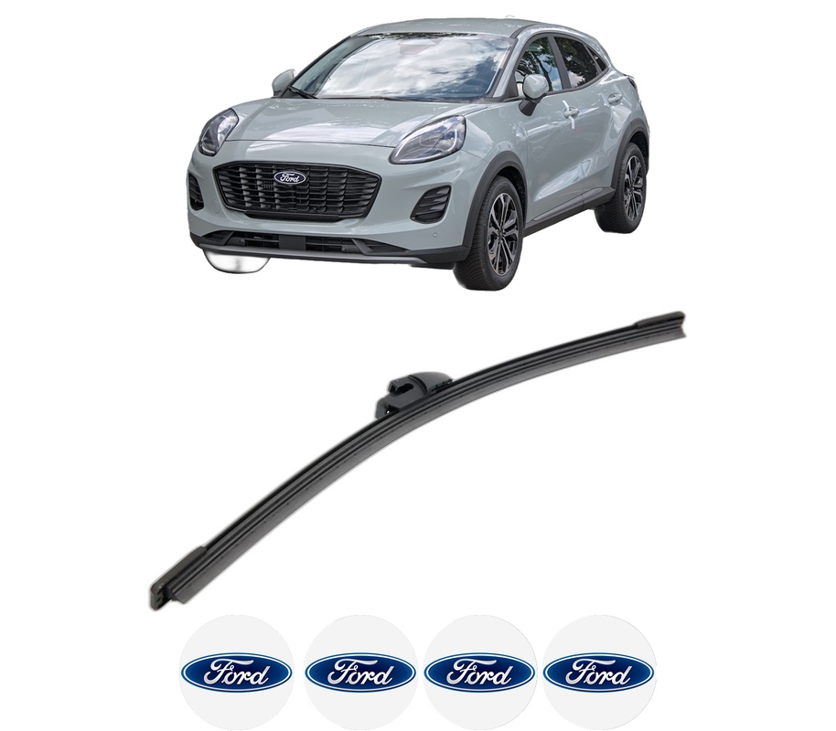 Stergator lamela spate FORD PUMA (J2K, CF7) din 2019, pentru luneta auto, Bosch Aerotwin, din cauciuc siliconat rezistent, 4 Stickere Auto FORD