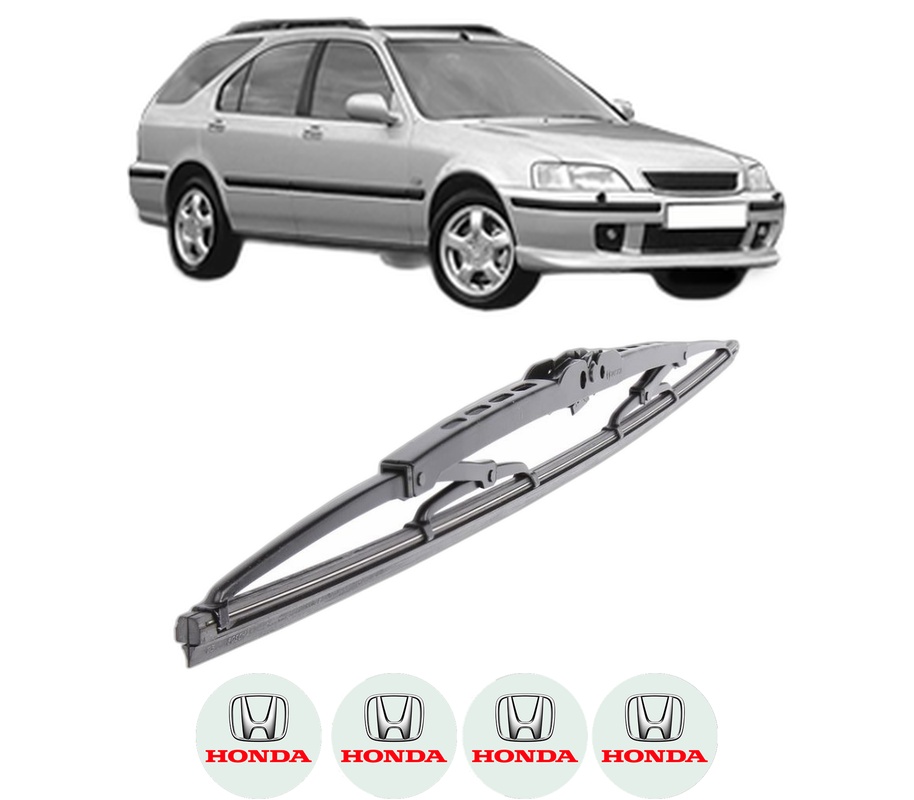 Stergator lamela spate HONDA CIVIC VI Aerodeck (MB, MC) din 1998 - 2001, pentru luneta auto, Bosch Twin, din cauciuc siliconat rezistent, 4 Stickere Auto HONDA
