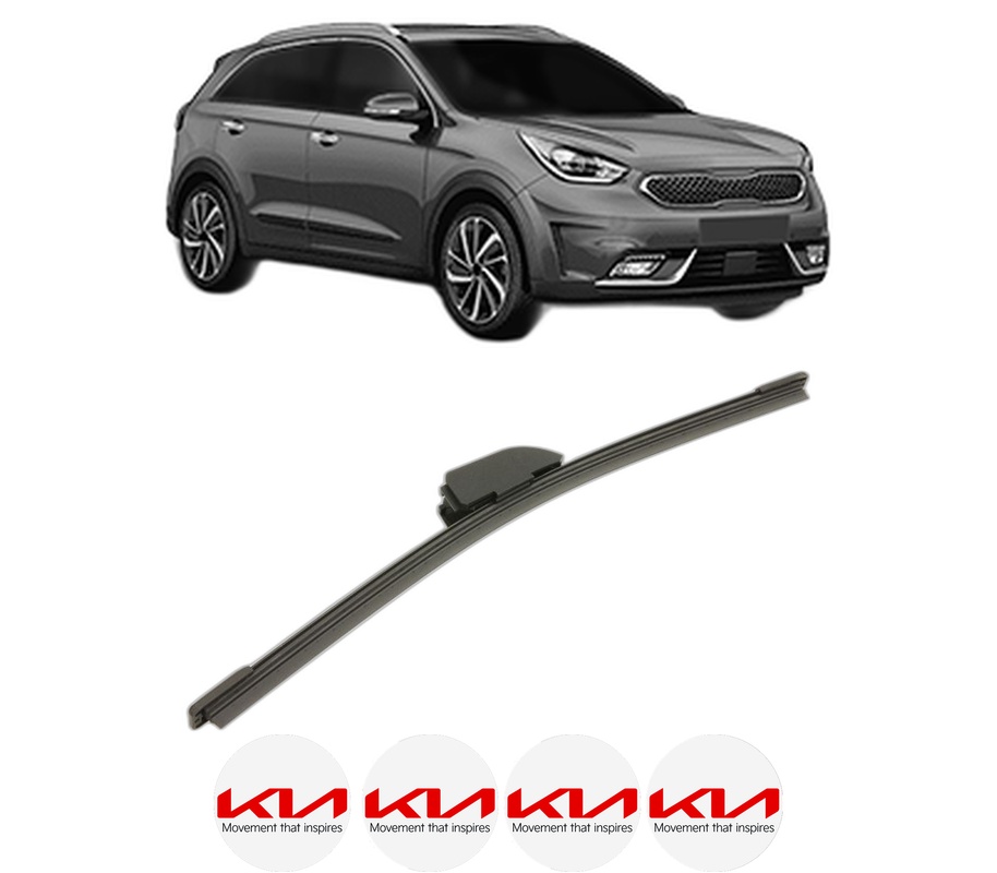 Stergator lamela spate KIA NIRO VAN (DE) din 2016, pentru luneta auto, Bosch Aerotwin, din cauciuc siliconat rezistent, 4 Stickere Auto KIA