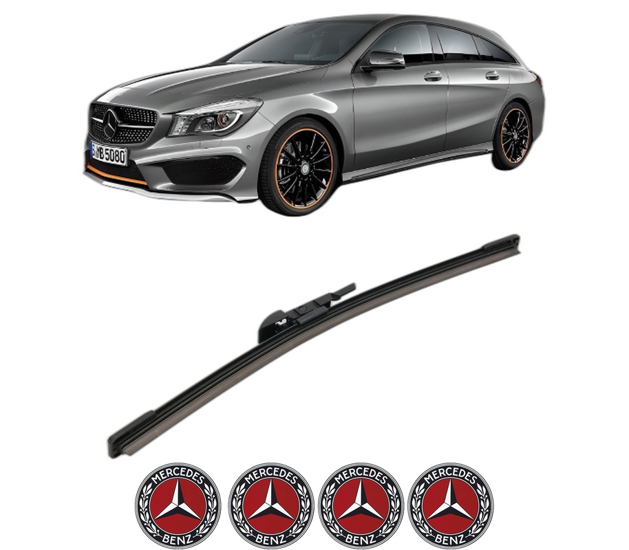 Stergator lamela spate MERCEDES-BENZ CLA Shooting Brake (X117) din 2015 - 2019, pentru luneta auto, Bosch Aerotwin, din cauciuc siliconat rezistent, 4 Stickere Auto MERCEDES-BENZ