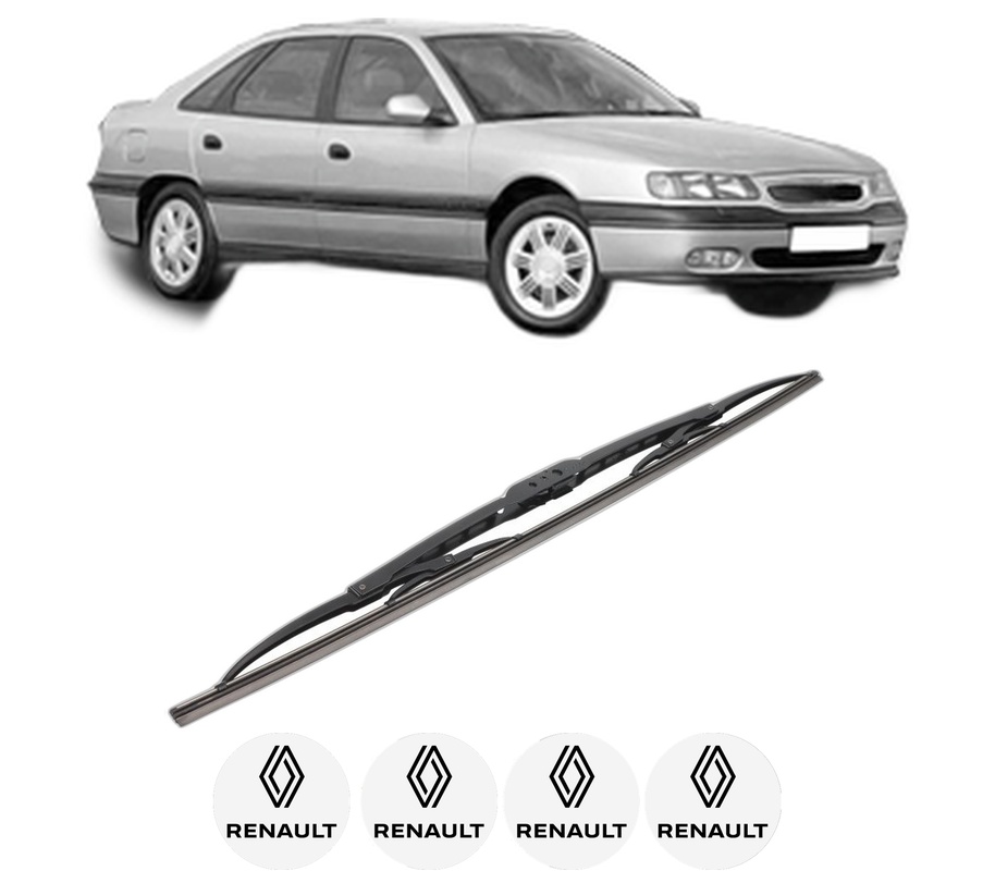Stergator lamela spate RENAULT SAFRANE II (B54_) din 1996 - 2000, pentru luneta auto, Bosch Twin, din cauciuc siliconat rezistent, 4 Stickere Auto RENAULT