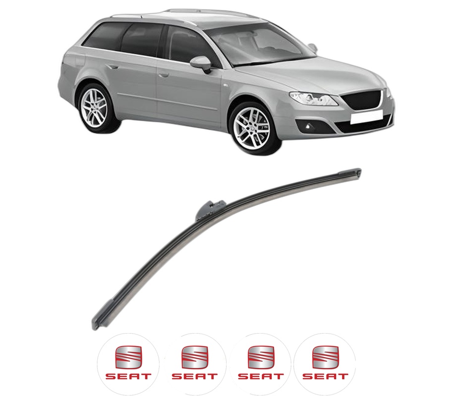 Stergator lamela spate SEAT EXEO ST (3R5) din 2009 - 2013, pentru luneta auto, Bosch Aerotwin, din cauciuc siliconat rezistent, 4 Stickere Auto SEAT