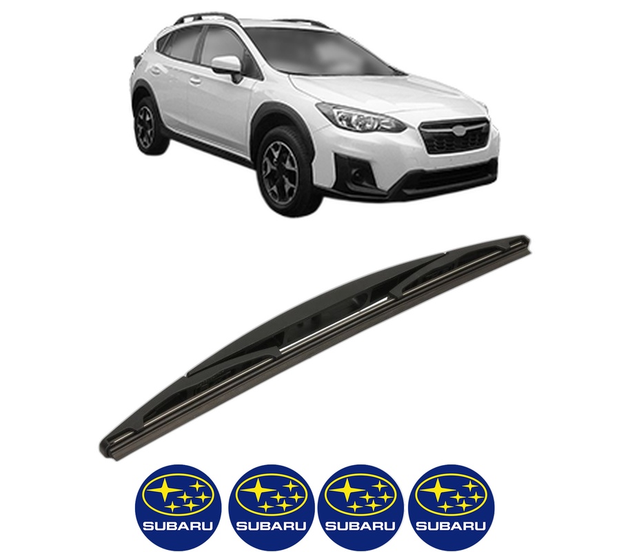 Stergator lamela spate SUBARU XV (GT) din 2017, pentru luneta auto, Bosch Twin, din cauciuc siliconat rezistent, 4 Stickere Auto SUBARU