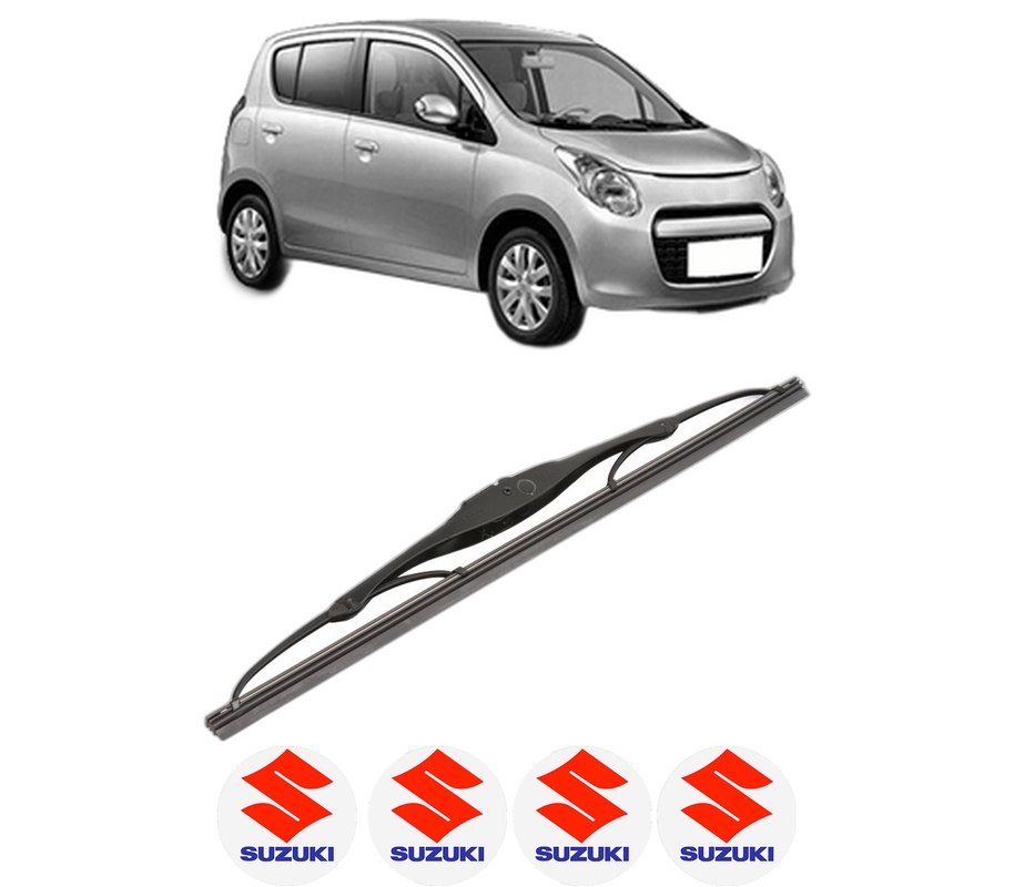 Stergator lamela spate SUZUKI ALTO VII (GF, HA25_, HA35_) din 2009, pentru luneta auto, Valeo Silencio, din cauciuc siliconat rezistent, 4 Stickere Auto SUZUKI