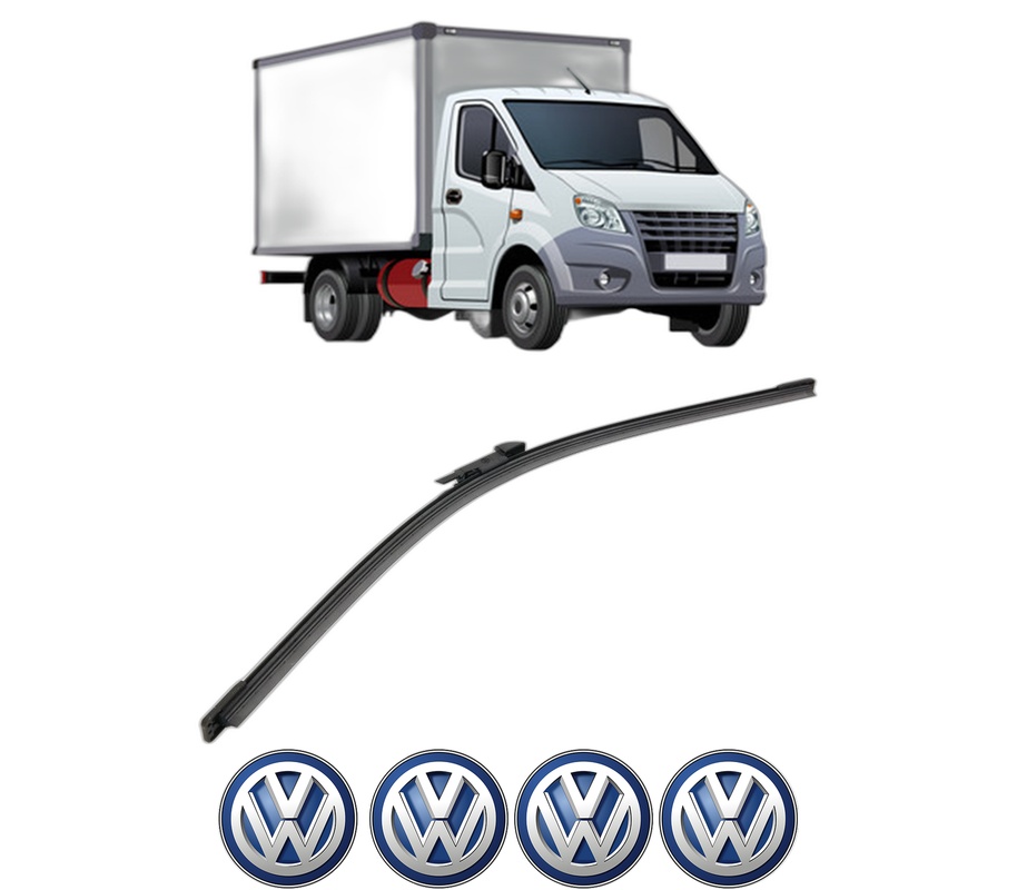 Stergator lamela spate Volkswagen CRAFTER 30-50 Van (2E_) din 2006 - 2016, pentru luneta auto, Bosch Aerotwin, din cauciuc siliconat rezistent, 4 Stickere Auto VW