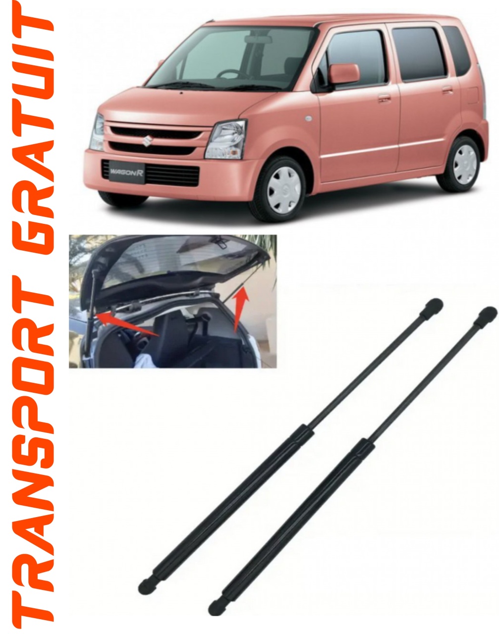 Set 2 amortizoare Haion portbagaj pentru masina Suzuki Wagon R+