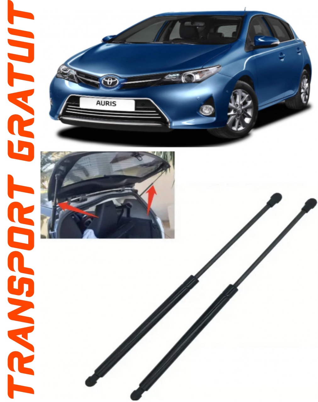 Set 2 amortizoare Haion portbagaj pentru masina Toyota Auris
