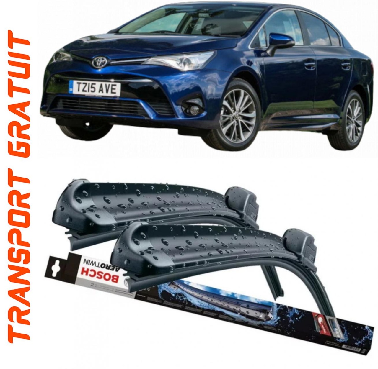 Stergatoare auto dedicat cu masina Toyota Avensis