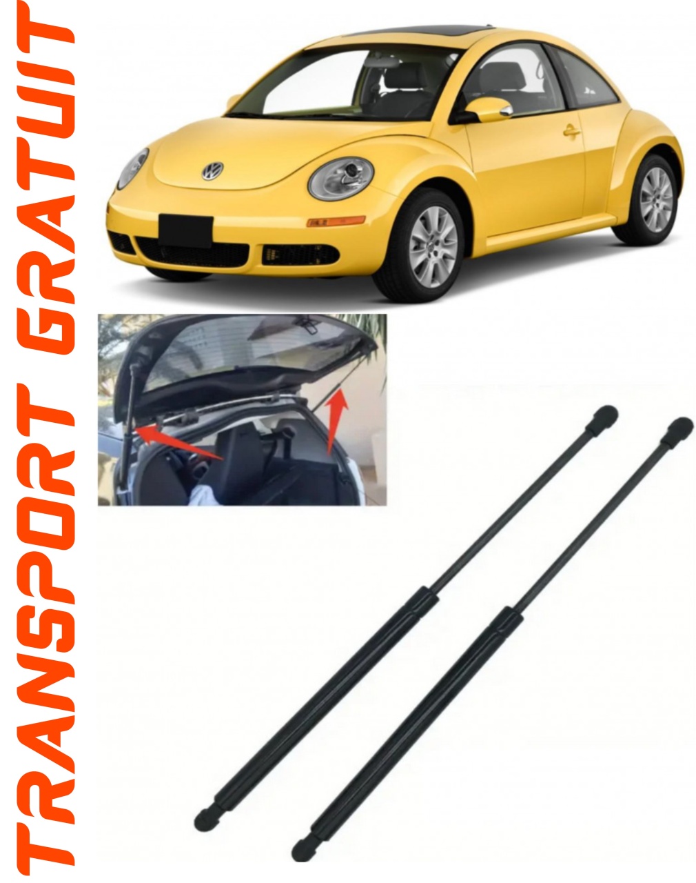 Set 2 amortizoare Haion portbagaj pentru masina VOLKSWAGEN Beetle