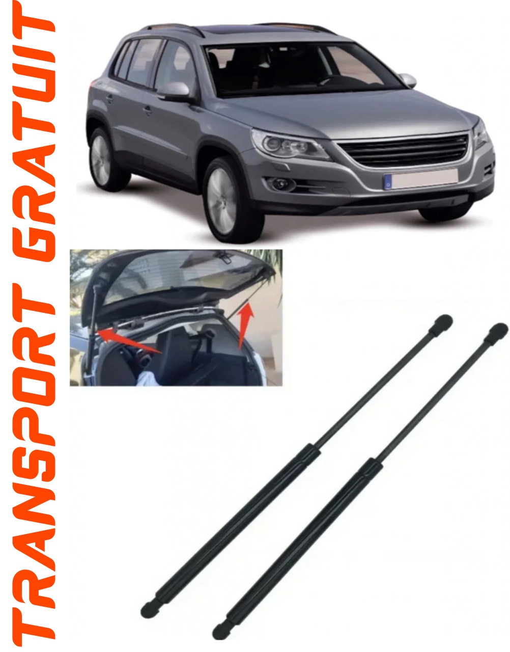 Set 2 amortizoare Haion portbagaj pentru masina VOLKSWAGEN Tiguan