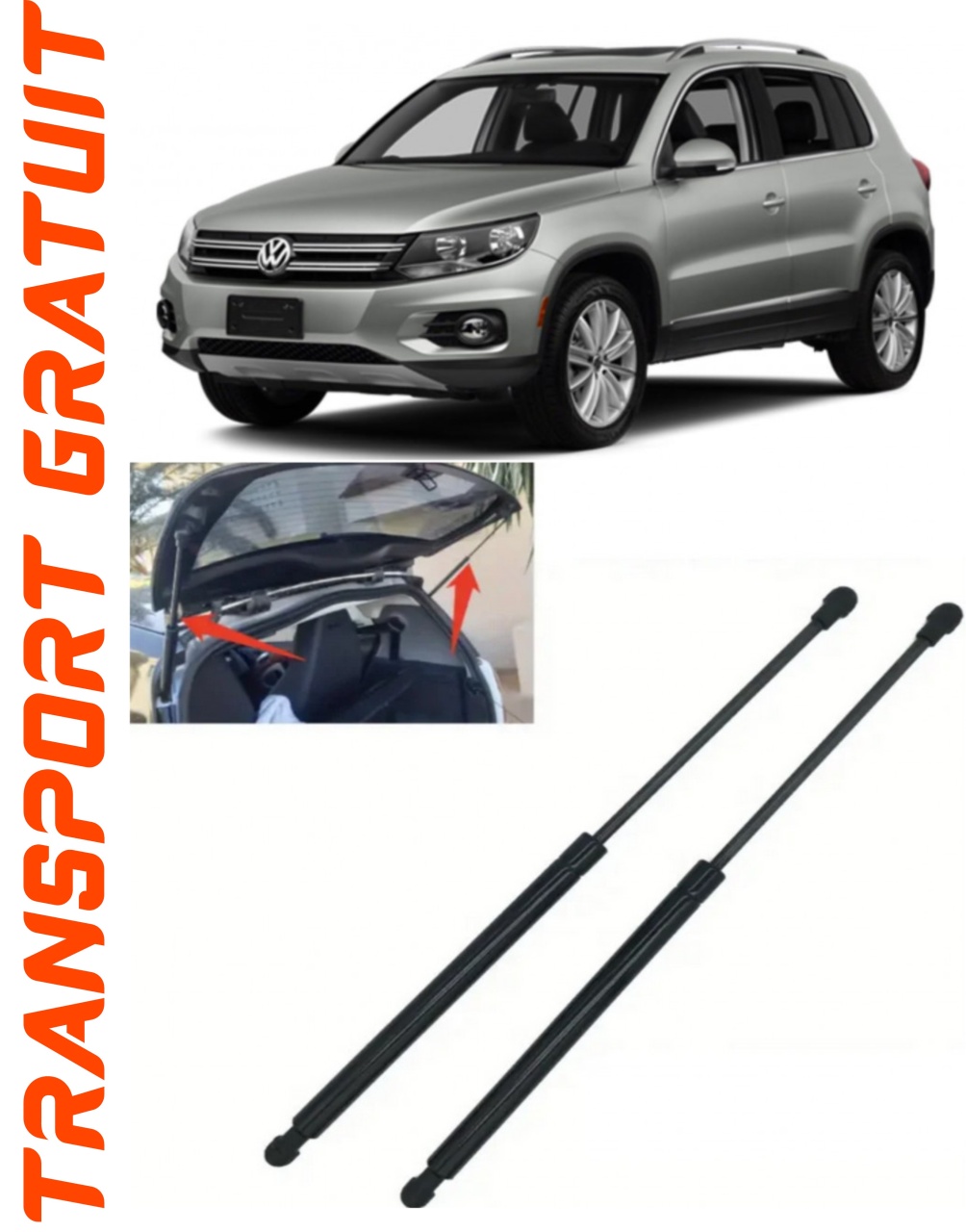 Set 2 amortizoare Haion portbagaj pentru masina VOLKSWAGEN Tiguan