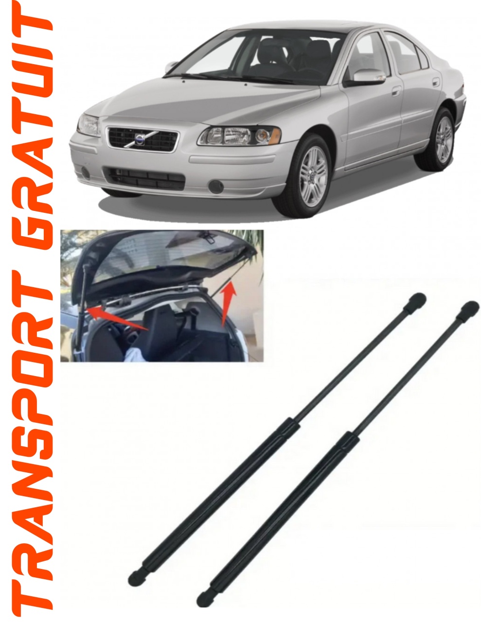 Set 2 amortizoare Haion portbagaj pentru masina Volvo S60