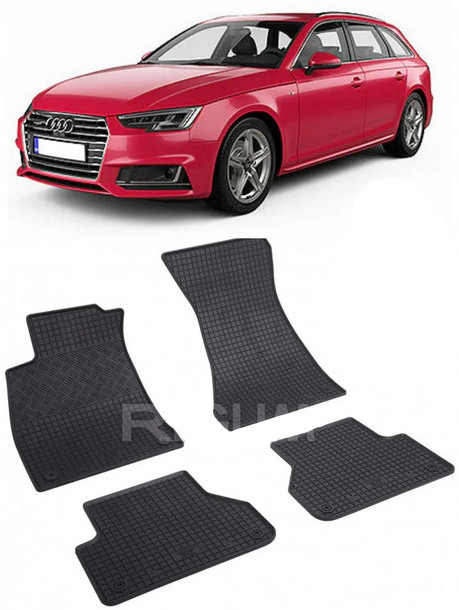 Set 4 covorase Audi A5 Sportback 2016-prezent, din cauciuc 100%, compatibile cu autoturismul AUDI A5