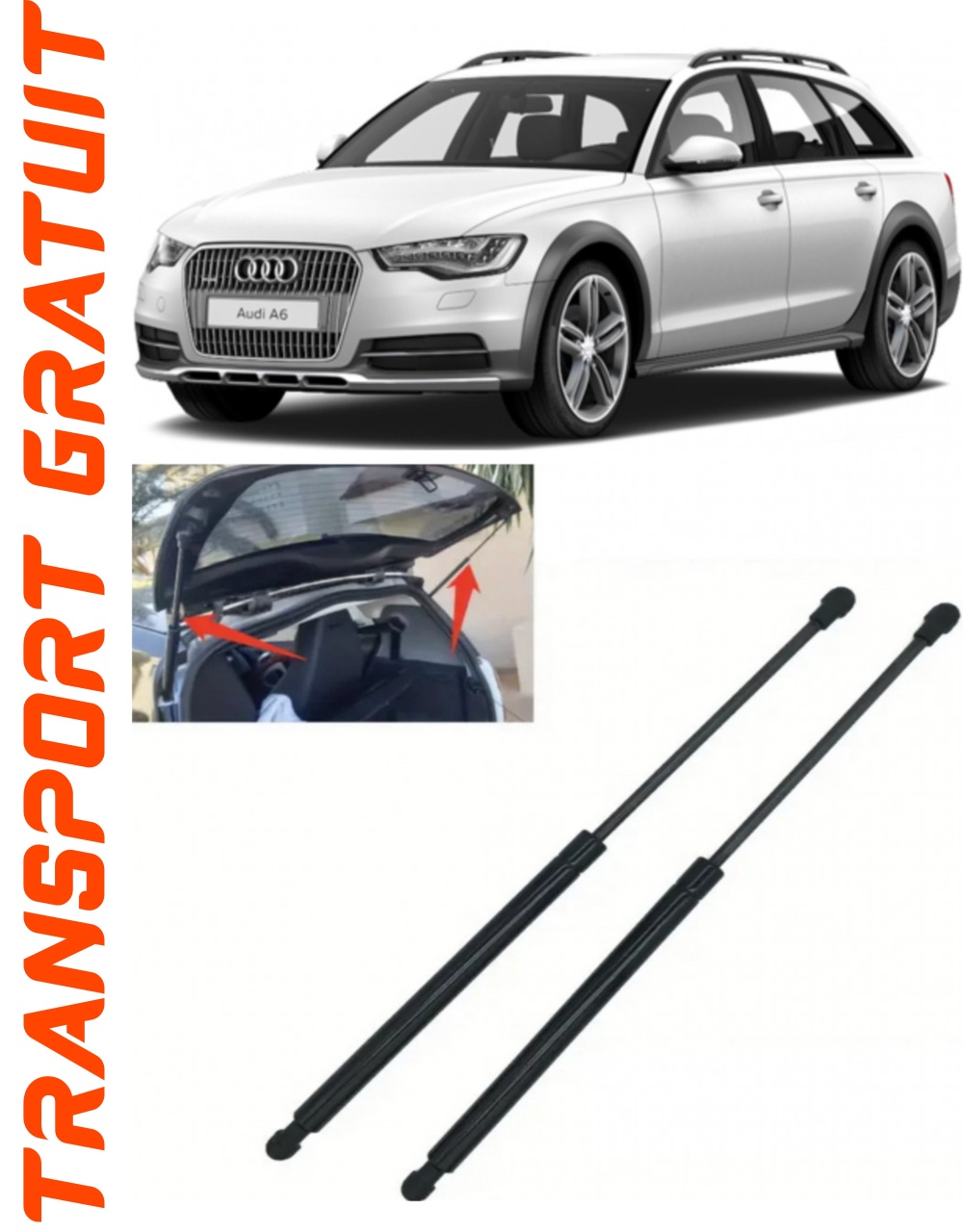 Set 2 amortizoare Haion portbagaj pentru masina AUDI A6 C7