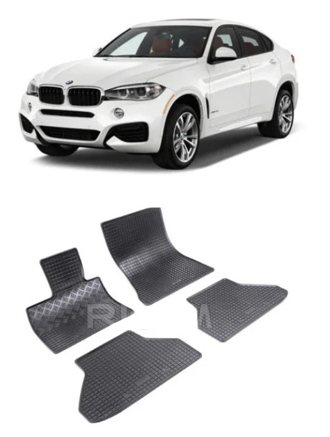 Set 4 covorase Bmw Seria X6 2008-2014, din cauciuc 100%, compatibile cu autoturismul BMW Seria X6