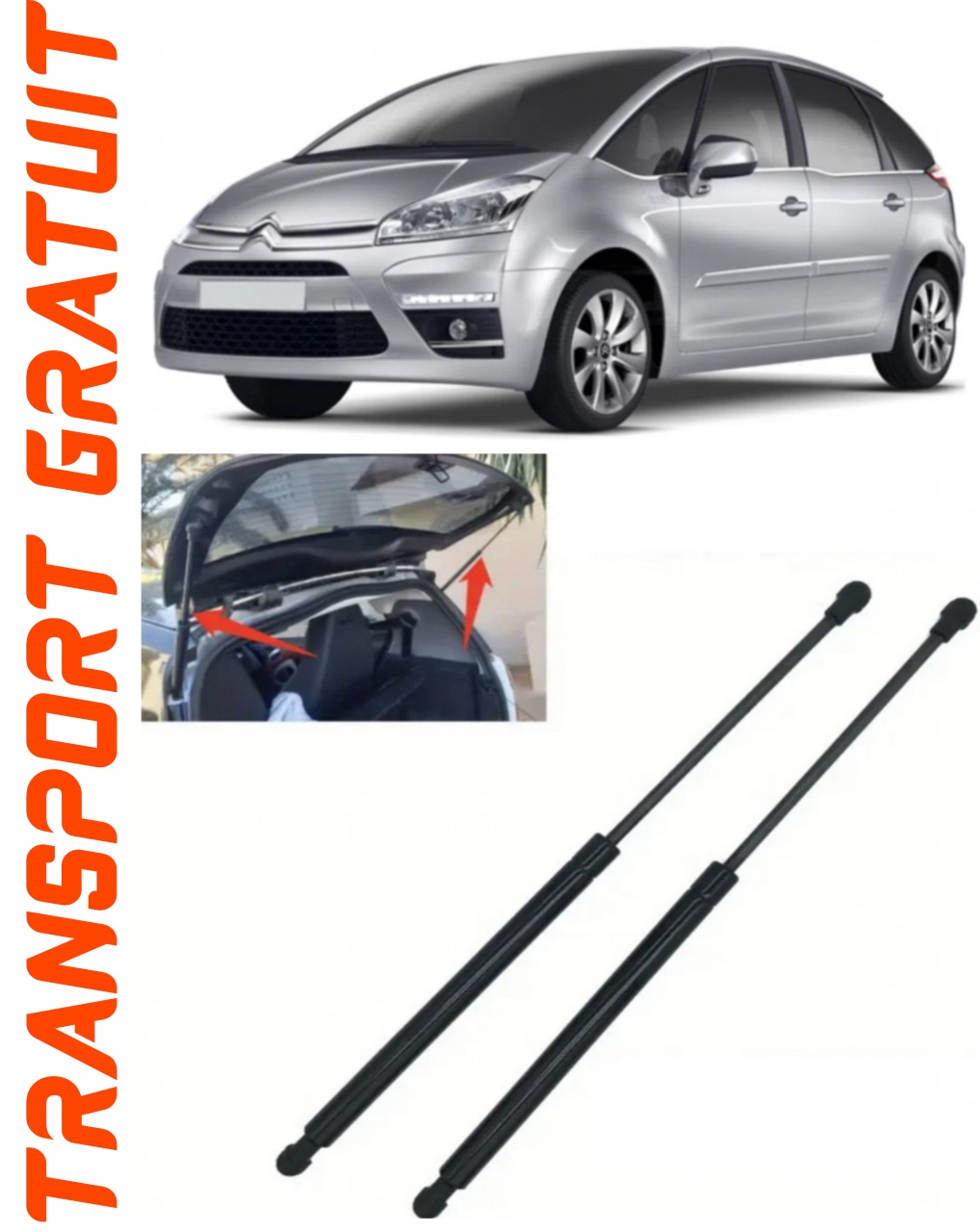Set 2 amortizoare Haion portbagaj pentru masina Citroen C4 Grand Picasso II