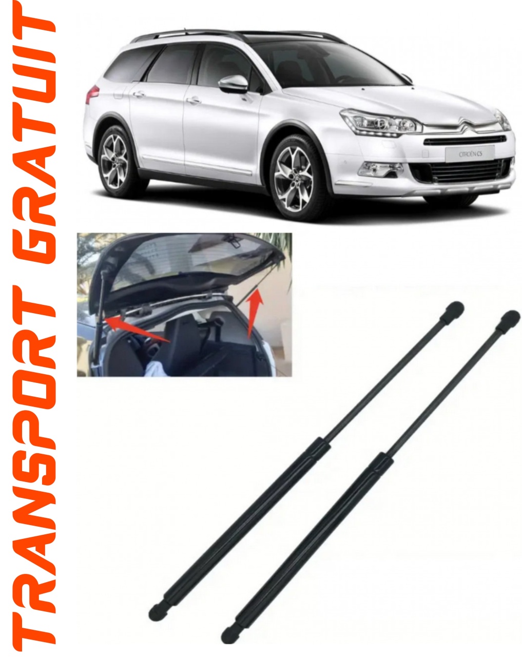 Set 2 amortizoare Haion portbagaj pentru masina Citroen C5 III