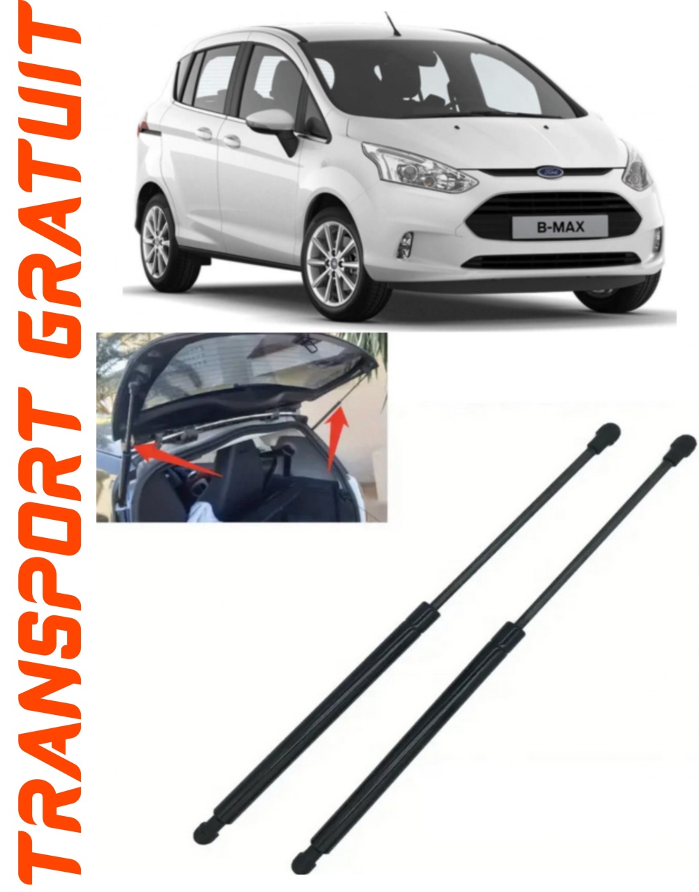 Set 2 amortizoare Haion portbagaj pentru masina Ford B-Max