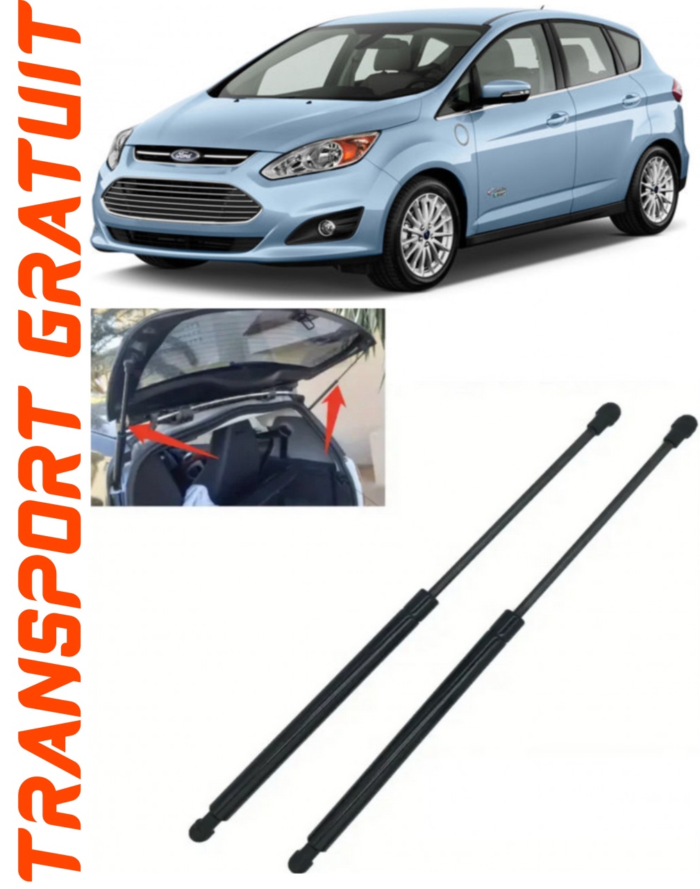 Set 2 amortizoare Haion portbagaj pentru masina Ford C-Max