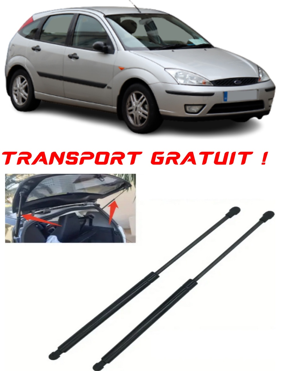 Set 2 amortizoare Haion portbagaj pentru masina Ford DBW), FOCUS I (DAW
