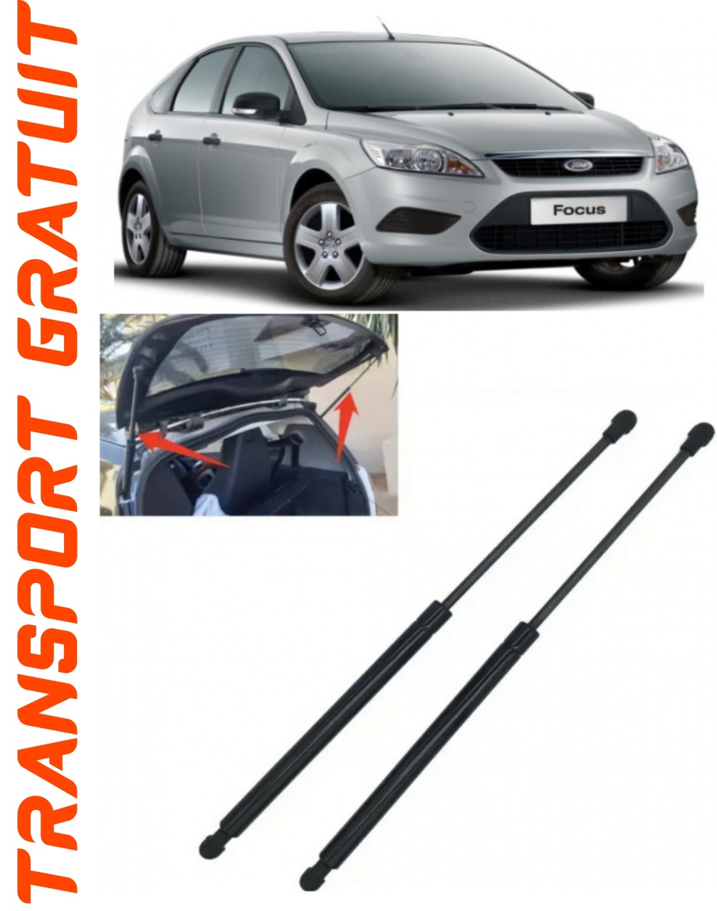 Set 2 amortizoare Haion portbagaj pentru masina Ford Focus II